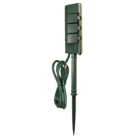 FEIT ELECTRIC Feit Electric 3003956 Outlet Stake with Wi-Fi for Outdoor; Green 3003956